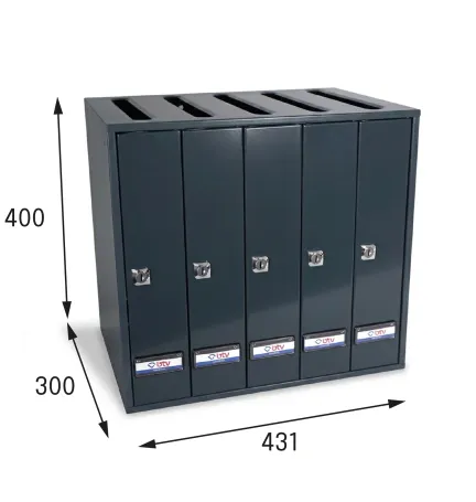 BUZON PRISMA SUPERIOR G5 ANTRACITA 400 x 430 x 300
